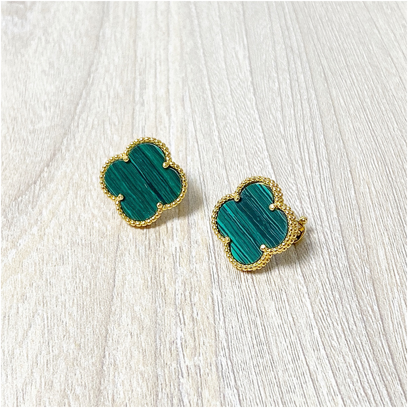 

Titanium Four Leaf Clover Red Love Stud Earrings Gold Earrings Color Studs Fashion Accessories Jewelry With Box With Stamp Free Shipping