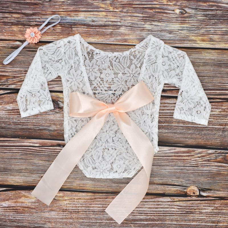 

Baby Girl Lace Romper Infant Photo Shoot Clothes Photo Props Baby Newborn Props Infant shoot Newborn Photography1, White