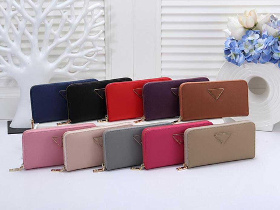 

Luxury Designers Classic Wallets Handbag Credit Card Holder Fashion Men And Women Clutch With Ten Color #60017, 11