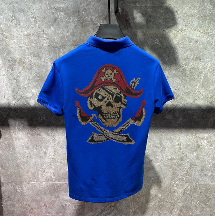 

2021 Hot Drill Sale New Diamonds Stone Polo Shirt Men Jn60, As picture shown