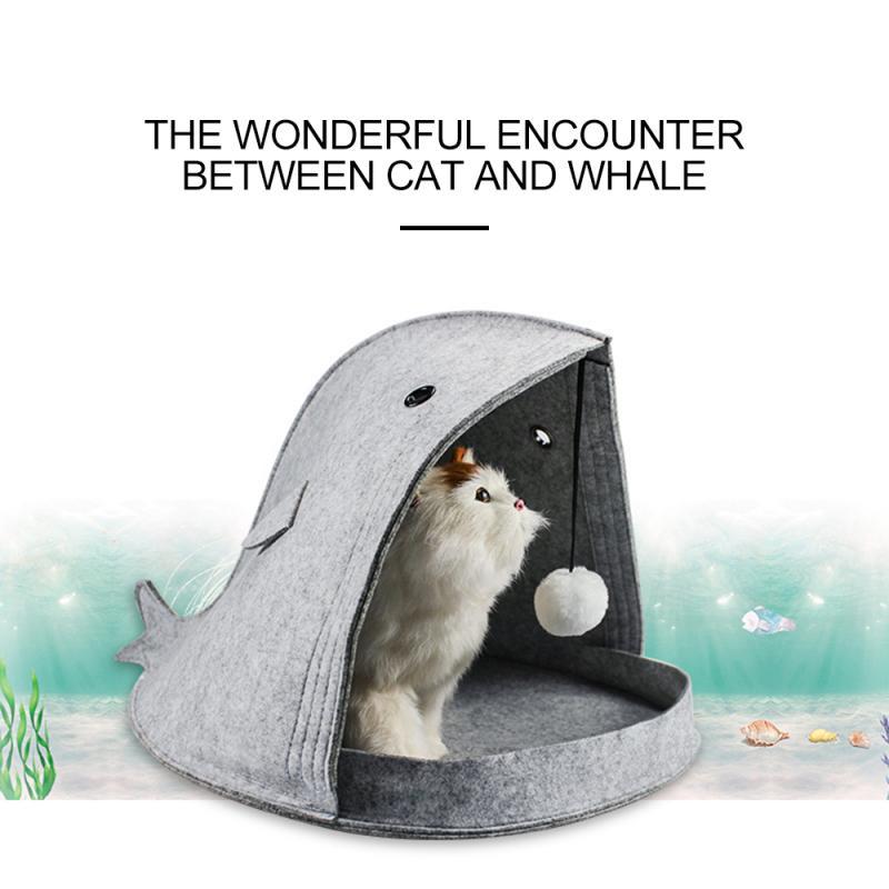 

New Creative Practical Deep sleep in winter cat bed Claming Dog Beds For Small Dogs For Cats Nest 2 In 1 Cat Bed Pet Supplies