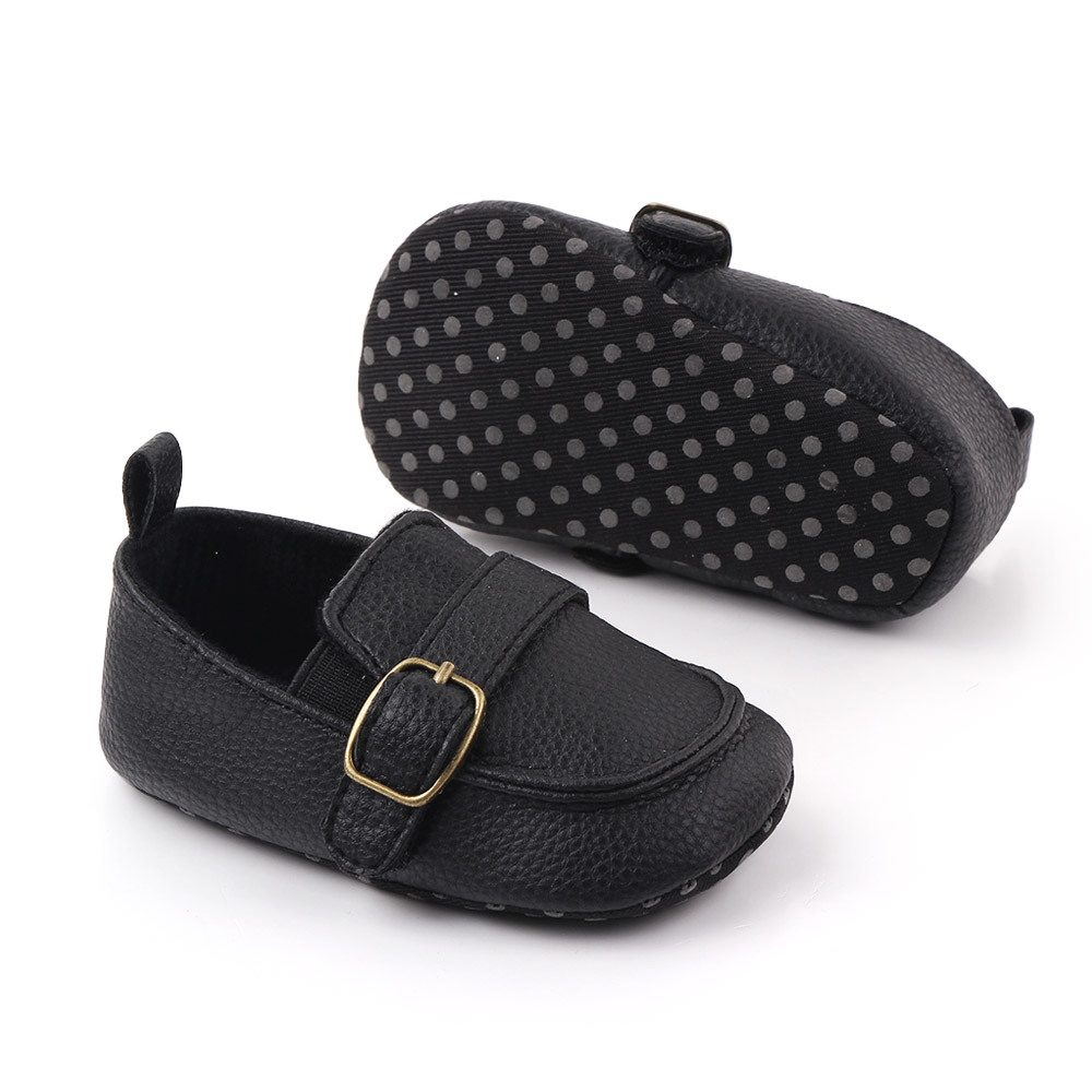 

Baby Boy Shoes PU Leather Plaid Newborn Boys Soft Sole Crib Shoes First Walker Infant Prewalker Shoes 0-18M, White