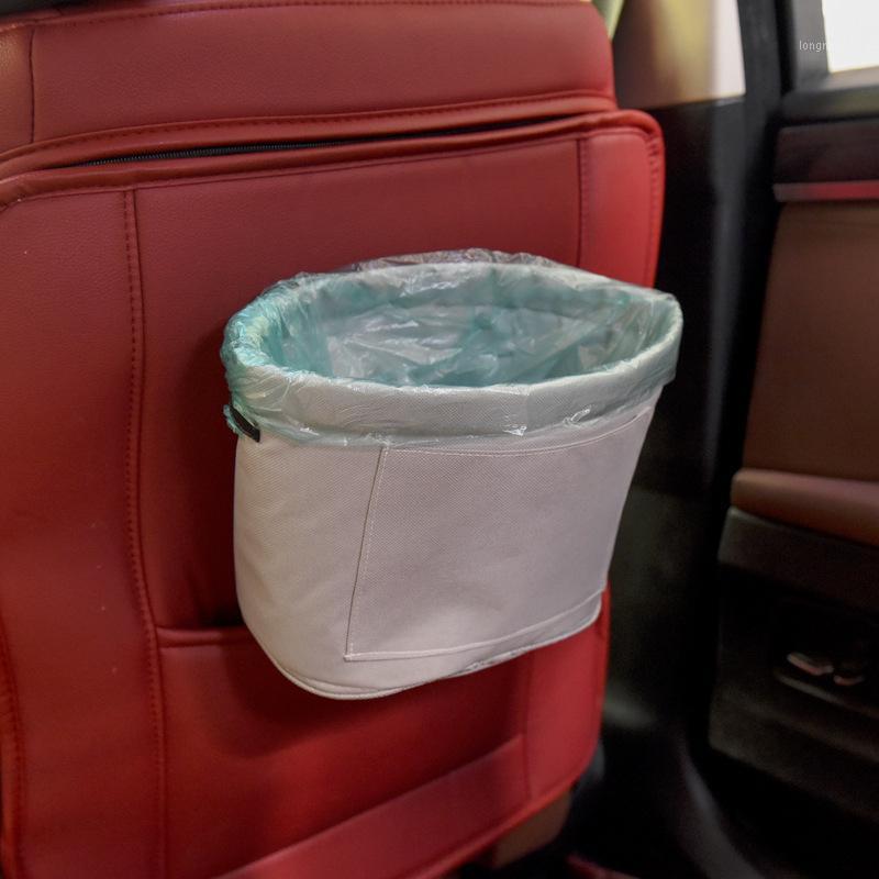 

Car Trash Organizer Garbage Holder Automobiles Storage Bag Accessories Auto Door Seat Back Visor Trash Bin Paper Dustbin1