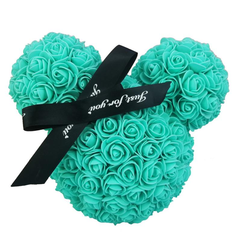 

8 Colors HOT Valentines Day Gift 20cm Rose Rose Flower Artificial Decoration Christmas Gifts Women Valentines Gift, 200pcs blue