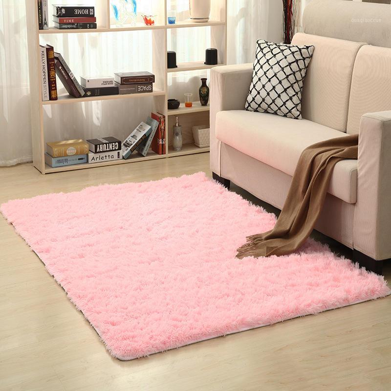 

AOVOLL 80cmX160cm Velvet Fabric Long Wool Carpet Carpets For Living Room Pink Purple 16 Colors Non-slip And Anti-wrinkle1