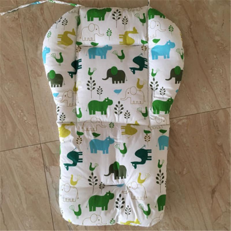 

Newborn Baby Stroller Seat Cushion Pram Pushchair Liner Padding Mat Car Chair Seat Print Soft Cushion Cotton Blend Accessories