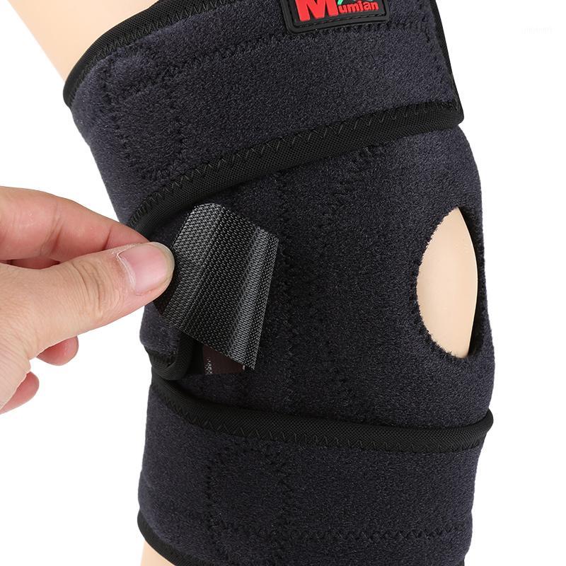 

1PCS Adjustable Meniscus Knee Pads Protector Knee Brace Polycentric Hinges Professional Sports Safety Support Guard1, Two springs