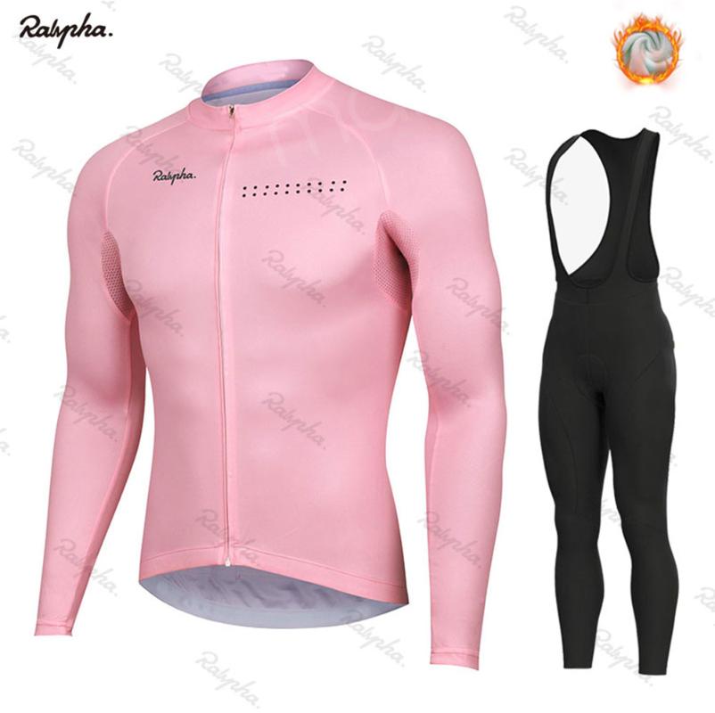 

2020 Raphaful Winter Cycling Wear Men's Long Sleeve Cycling Wear Set Bib Set Mountain Bike Mallet mtb