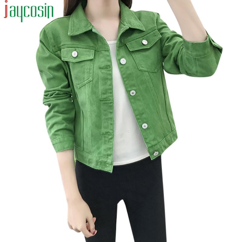 

Denim Jacket Women's Plus Size Slim Pocket Long Sleeve Hip Hop Jacket Autumn Casual Button Ladies Tops Lapel Female Coat, Blue