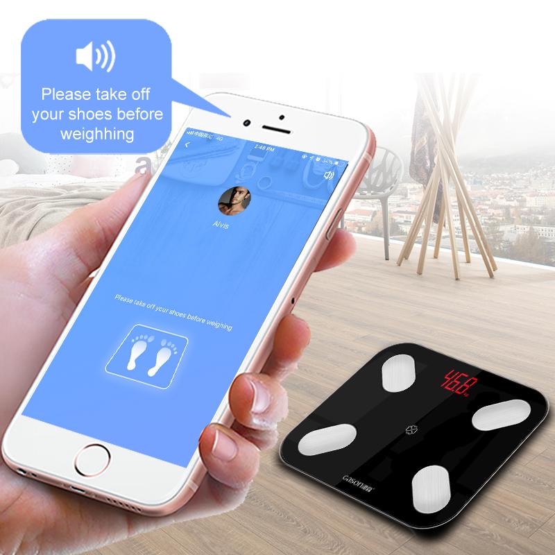 

S4 Body Fat Scale Floor Scientific Smart Electronic LED Digital Weight Bathroom Balance Bluetooth APP Android or IOS