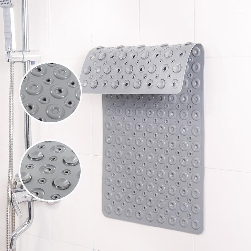 

GURET PVC Soft Bath Mats On The Floor Drainable Bath Mats For Bathroom Accessories Anti Slip Bathroom Carpet With Suction Cup1