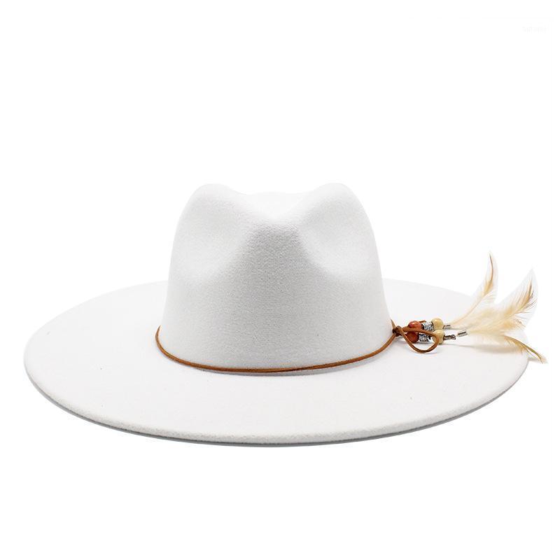 

women's wool warm shallow top fedora fashion trend unisex caps solid color large size jazz hats male classic bone bowler hat man1, Black