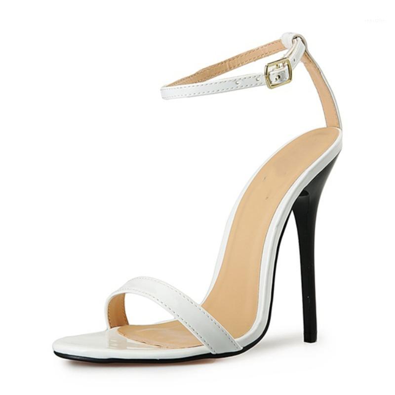 

Brand 2020 Summer Sandals Women Shoes Sexy High Heels Red White Party Wedding Shoes Straps Flip Flops Women Sandals Big Size 461, Patent black