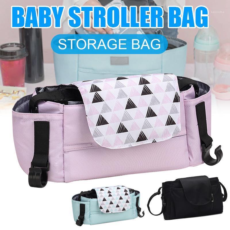

Hot Simple Ultimate Stroller Bag Large Capacity Hanging Bag Stroller Accessories Diaper For Women Cases -OPK1, Pink