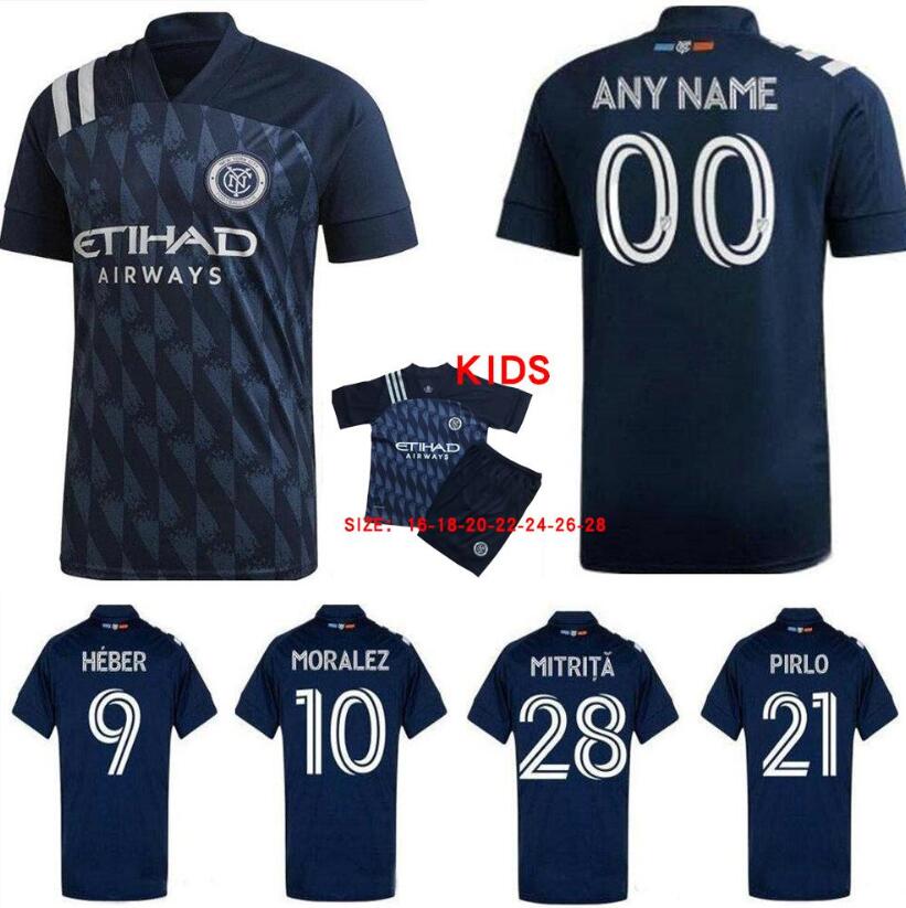 

2020 2021 New York City FC soccer jerseys MORALEZ HEBER LAMPARD PIRLO 20 21 Football men and kids Shirts kits shorts calcio futbol