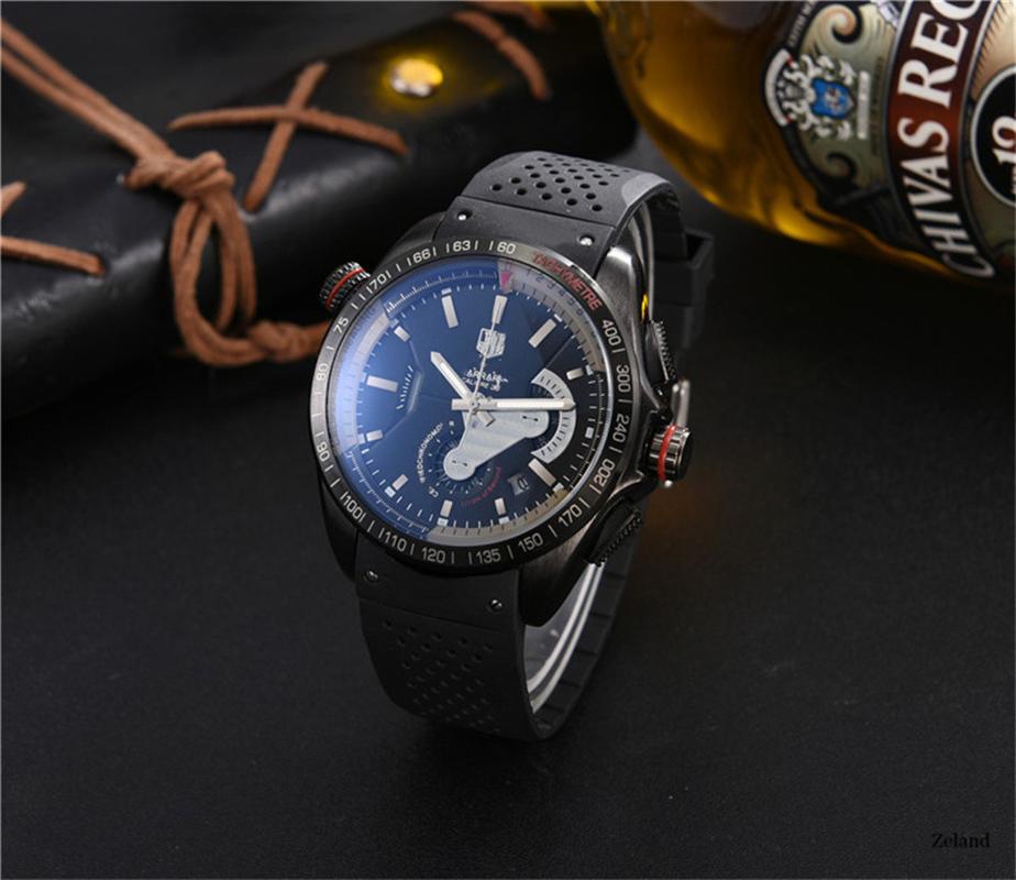 

Wristwatches High Quality Fashion Casual Sport Man Watch Quartz Woman Calendar All Dials Wroking Rubber Relógio Wristwatch