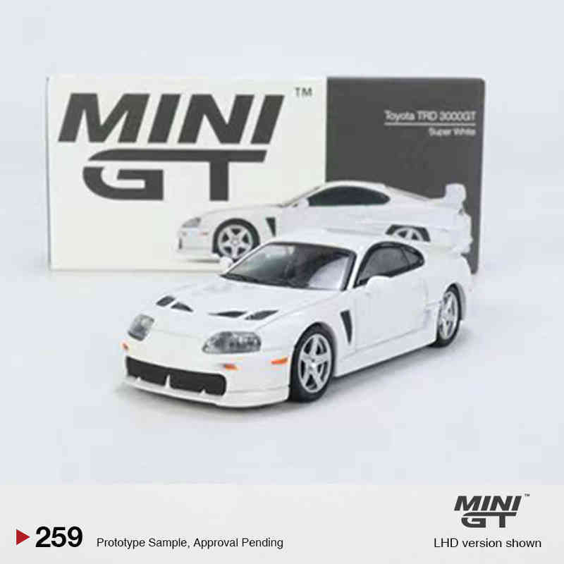 Model 1: 64 pop toys Mini GT 1 / 64 Toyota super 3000GT TRD alpine, die cast vehicles, exhibition series-image-740192989
