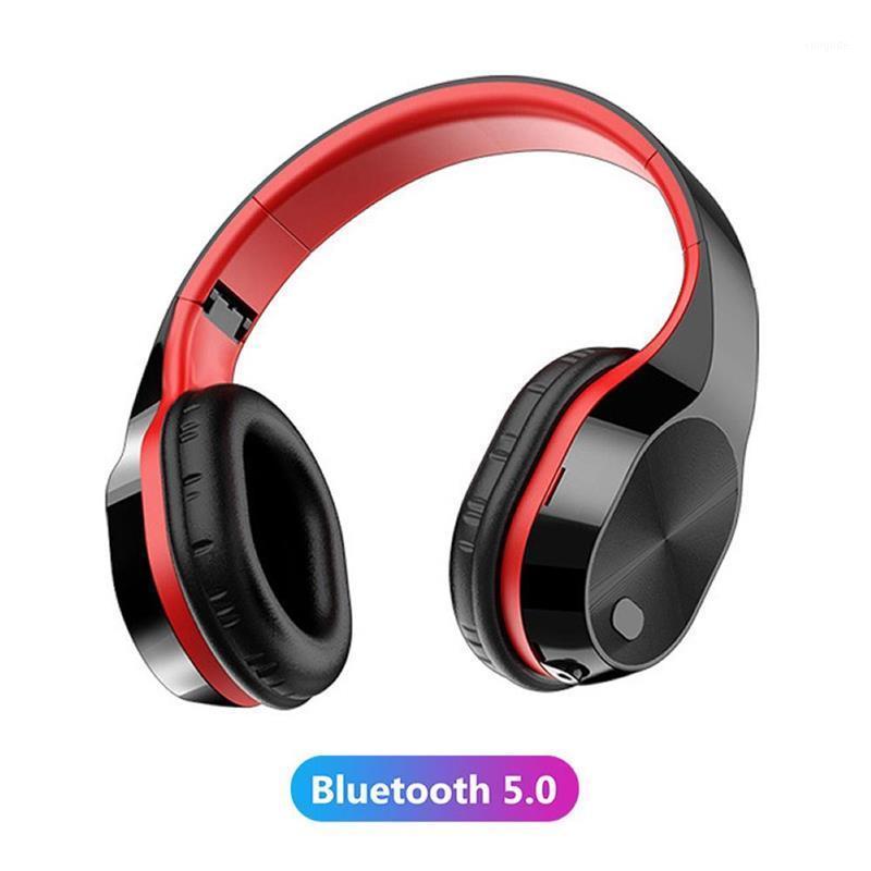 

Folding Gaming Headset Stereo Wireless Bluetooth 5.0 Surround Sound Headphones with Noise Cancelling For Laptop Mobile Phone1, Red
