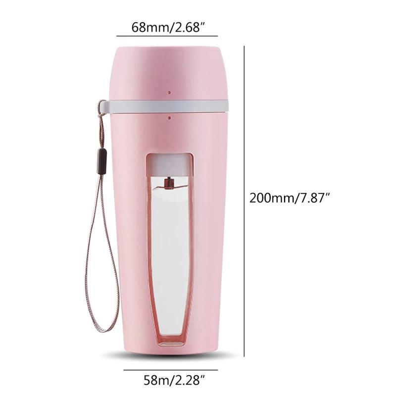 

400ml Portable Juicer Cup Electric USB Rechargeable Fruit Blender Machine Mixer