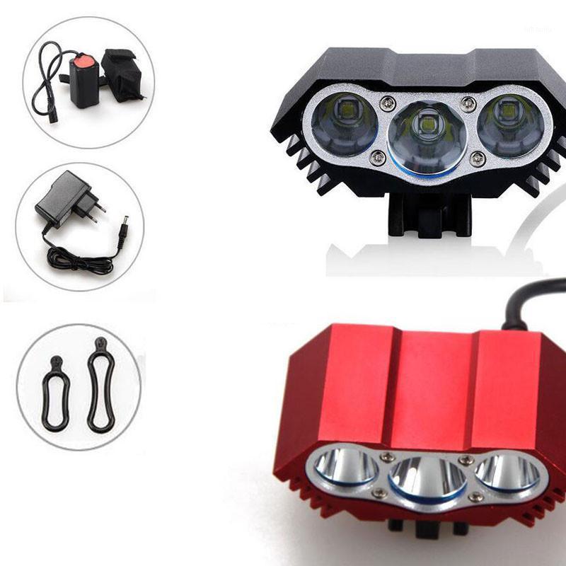 

6000 Solarstorm Lumen 3x XM-LT6 LED Bicycle light Bike Front Headlight 6400mAh Battery With Charger for bike1