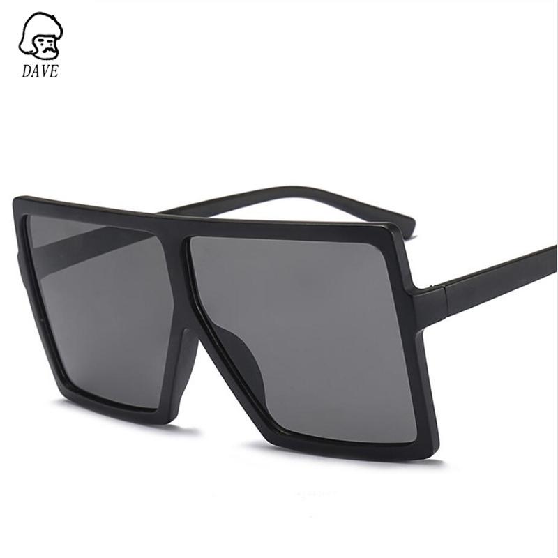 

DAVE Retro Oversized Sunglasses Women Brand Design Vintage Big Frame Square Sun Glasses Female Gift UV400
