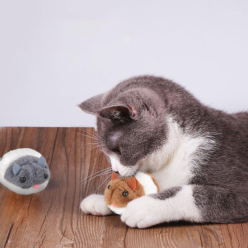 

2PCS New Plush Simulation Mouse Cat Toy Cat Toy Interactive Vibrating Moving Mice Chew gatos Dropshipping1
