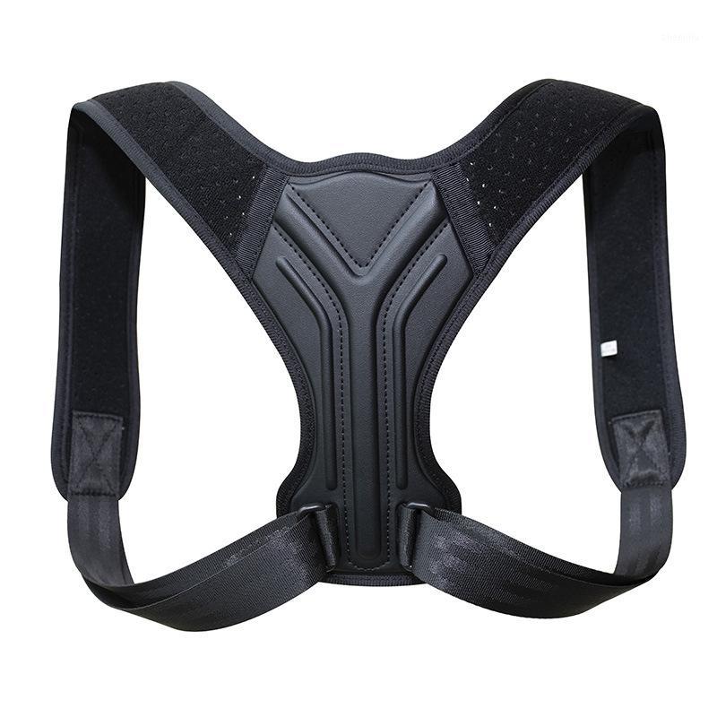 

Back Brace Posture Corrector Adjustable Back Seated Orthosis Shoulder Support Correct Support L1, Black