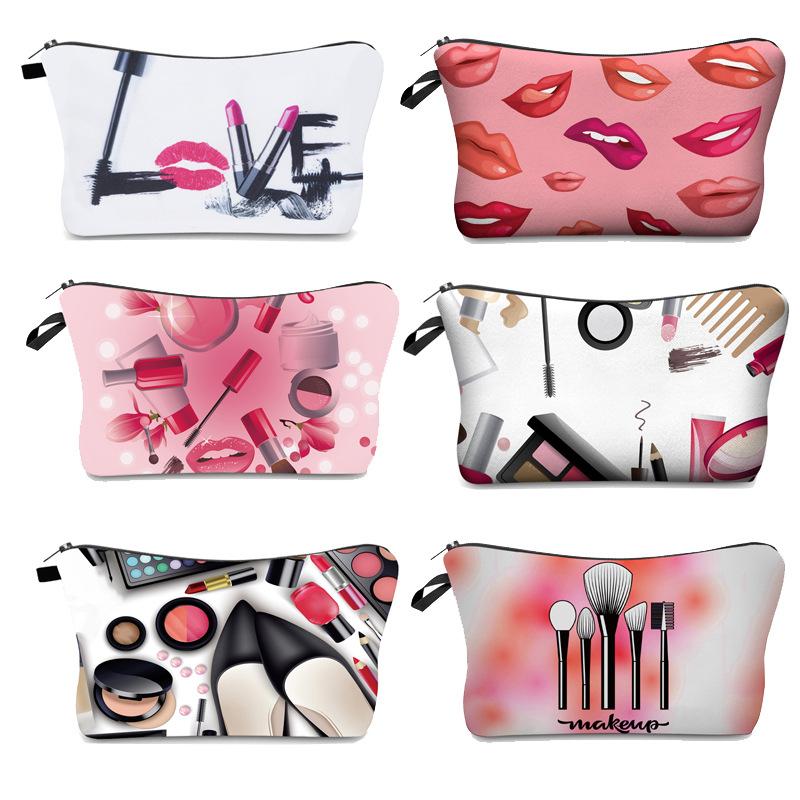 

Girls Polyester Organizer Cosmetic Bag Toiletry Package Women Travel Makeup Bags Lipstick Pouch Beauty Case