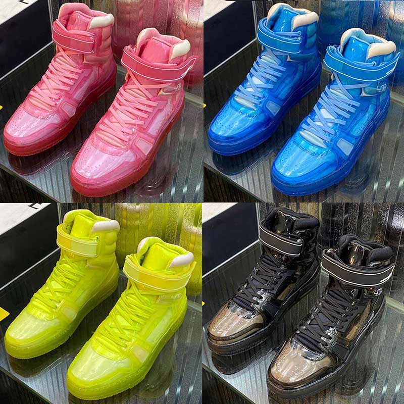 

2021 mens transparent 3D three-dimensional high-top shoes men 408 sneakers mens luxury sneakers men casual shoes non-slip sole size 38-45
