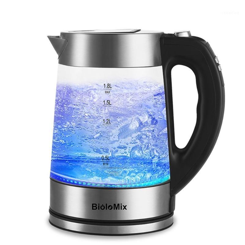 

Blue Light Intelligent Constant Temperature Kettle Multifunctional Health Pot High Boron Glass Coffee Brewing Teapot1