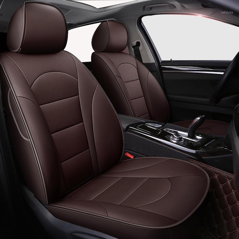 

ZHOUSHENGLEE Custom Genuine Leather car seat covers For 955 958 macan panamera cayman 718 taycan auto1