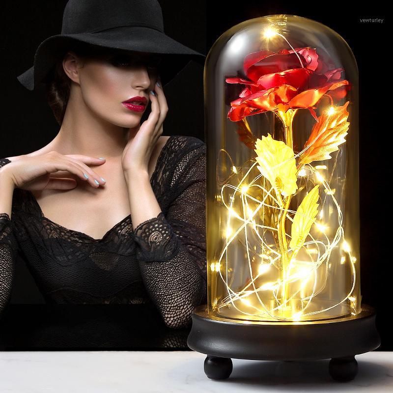 

LED Light Flashing Luminous Artificial Rose Romantic Decoration Flower Wedding Valentine's Day Mother's Day Gift For Lover1