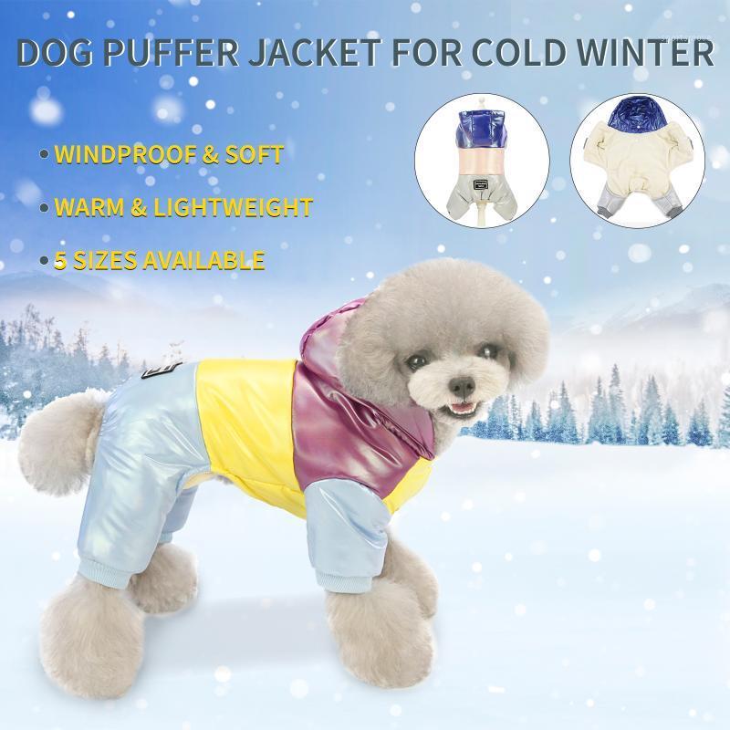 

Dog Coats Pet Puffer Jacket Cotton Lining Extra Warm Dog Hoodie in Winter Jacket Puppy Coats with Hood1, Blue