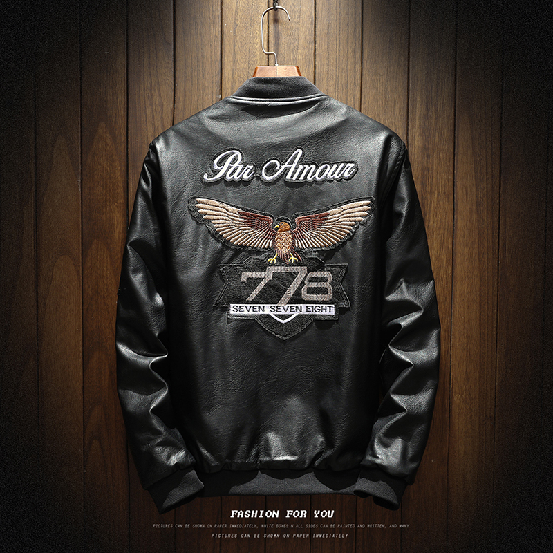 

2021 New Tang Winter Men Velevt Driver of Vintage Pu Jackets Leather Q5GK