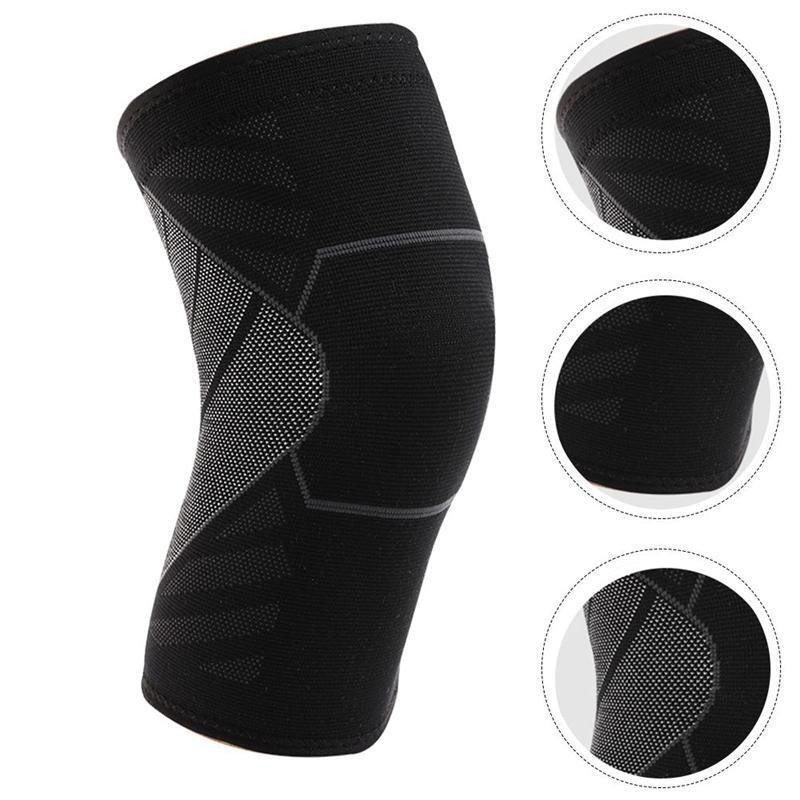 

1pc Useful Elastic Sports Knee Pads Knee Support Brace Fitness Protector, Black
