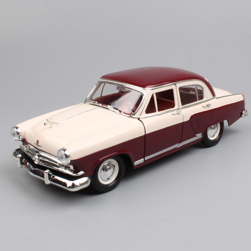 

1:24 Scale Russia Soviet Union Gorky GAZ 21 M21 Volga saloon 1957 classic retro diecast vehicle model miniature car toy for baby T200110