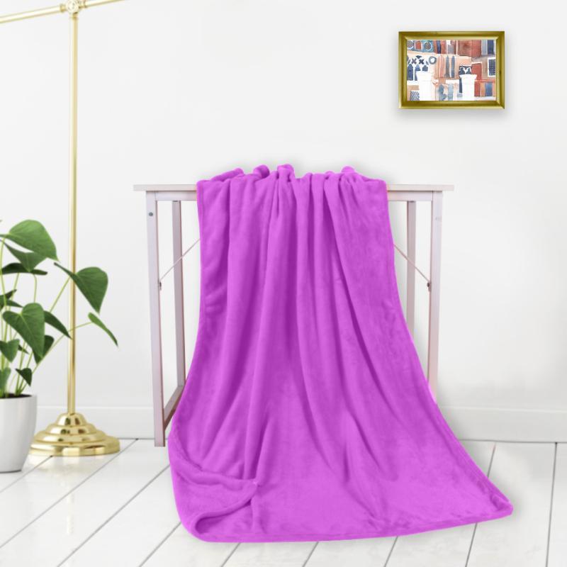 

Air Conditioning Bed Blanket Solid Soft Living Room Bedroom Air Conditioning Bed Blankets for Sofa Sleeping Cover Throws#0217Y101