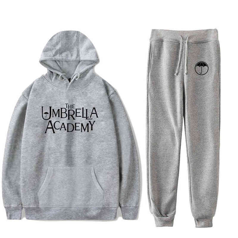 

The Umbrella Academy Two Piece Set women men Hoodies+Long Pants Pullover Unisex Harajuku suit Tracksuit Oversized sweatshirt G1222, 2d