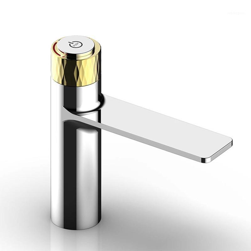 

Basin Faucet Bathroom Sink Faucet Chrome and Gold Brass Single Handle Hole Basin Mixer Tap Grifo Lavabo Wash Hot and Cold1