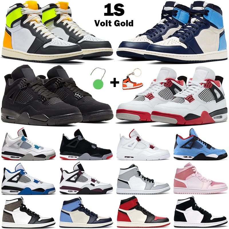 

Basketball Shoes 1s high OG men women 1 mid Light Smoke Grey Black Metallic Gold Volt Obsidian 4s Fire Red Cat mens sneakers, #3