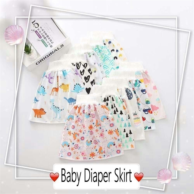 

Baby Diaper Skirt Infant Waterproof Toilet Training Pants Anti-Urine Bed Wetting Night Urine Artifact Children Cotton Diaper 201117, Orange