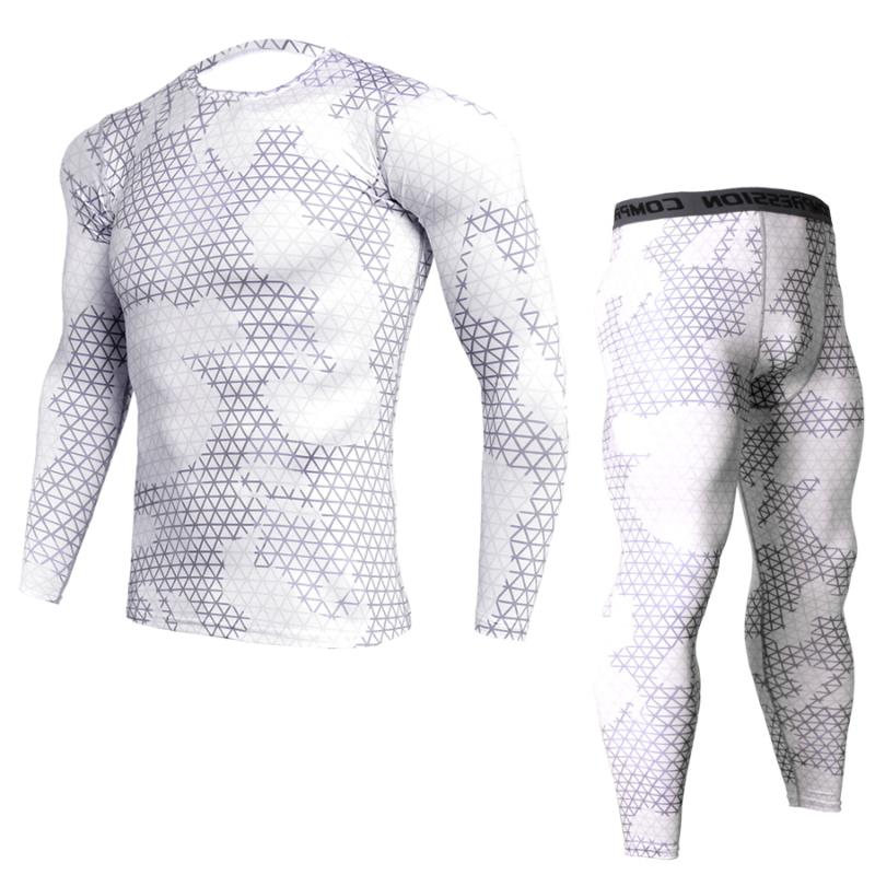 

Rash Guard compression suit set, , sports training, gym, male thermal underwear Men' running t-shirts, Photo color