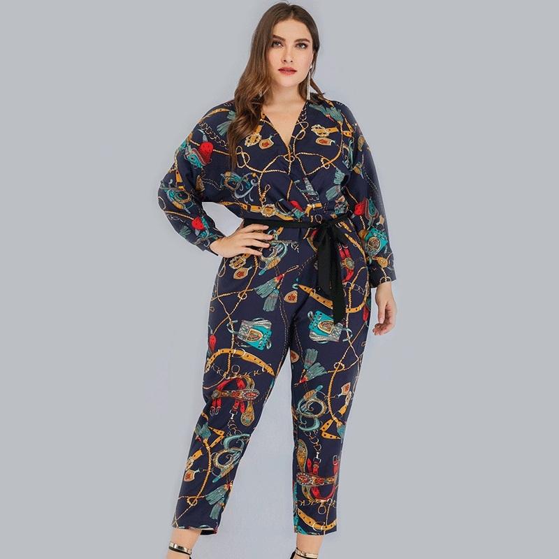 

Plus Size Printed Jumpsuit