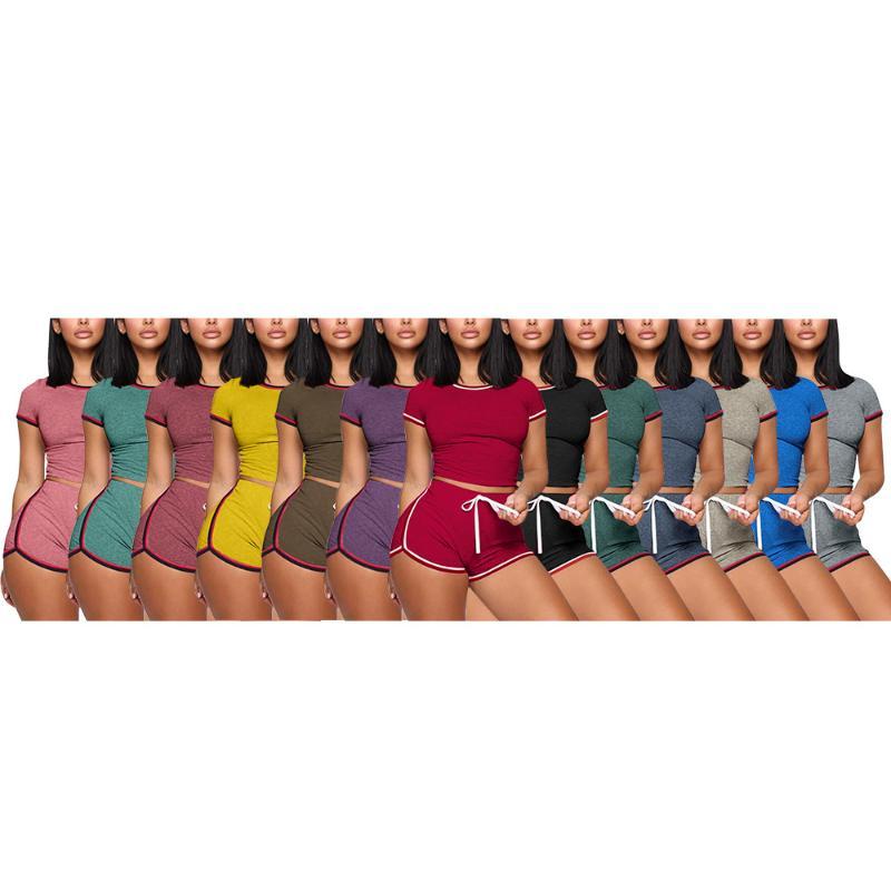 

fei man Hot Selling Europe and America Solid Color Joint Casual Women's Set Hot Selling Sports Set, 5 hao black and white with pattern