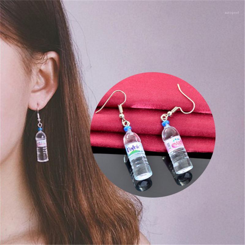 

Dangle & Chandelier PENGBIN Women Creative Mineral Water Bottle Shape Earrings Cute Clear Pendant Hook Jewelry For Party1