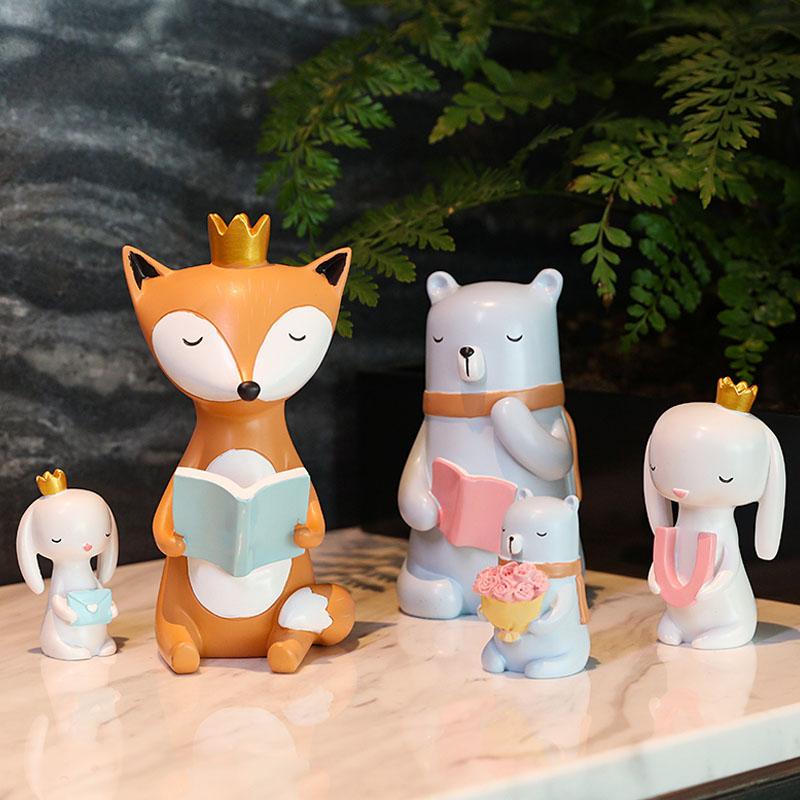 

Creative Cartoon Figurines Miniature Model Home Decoration Desktop Decoration Ornaments Children Toys Resin Sculpture Cake Decor
