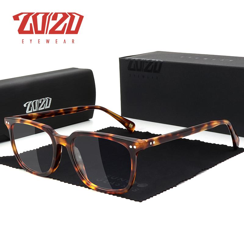 

20/20 Design Acetate Optical Glasses Frame Men Women Vintage Square Myopial Prescription Eyeglasses Classic Eyewear AS8037