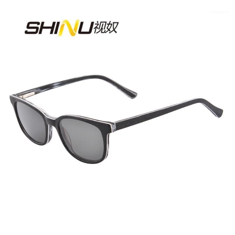 

SHINU acatate sunglasses polarized lens myopia eyeglasses men women cr 39 resin polarized lens prescription eyewear M1151