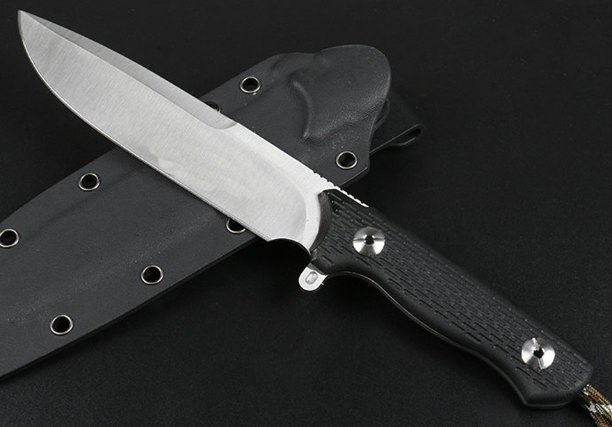 

Top Quality MK4 Outdoor Survival Tactical Straight Knife D2 Satin Drop Point Full Tang G10 Handle Fixed Blade Knives With Kydex