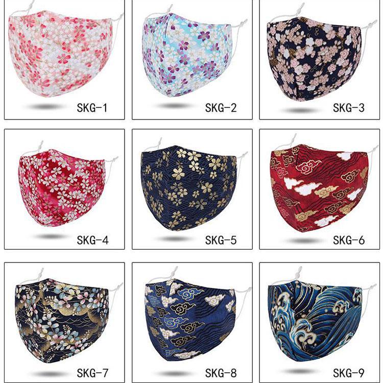 

Outdoor Sports Print Designer Mask Fashion flower print Face Masks Washable Dustproof Respirator Riding Cycling Men And Women